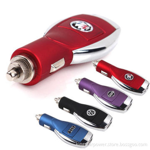Mobile phone charger with car logo, 5V 1A, luxury & fashionable design